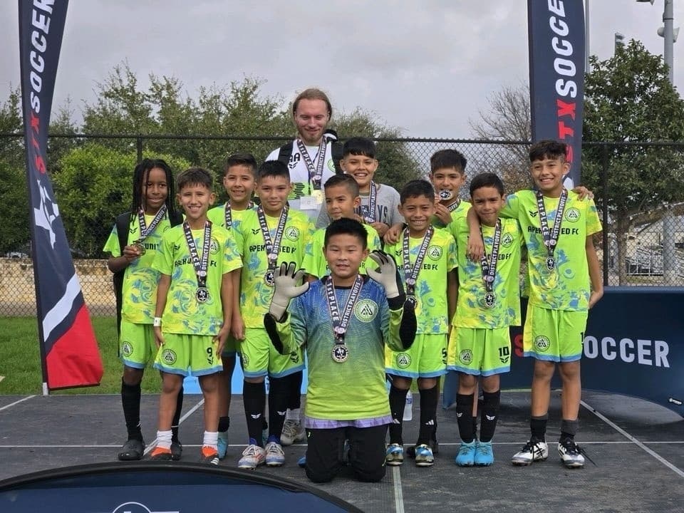Apex United FC youth soccer training in San Antonio