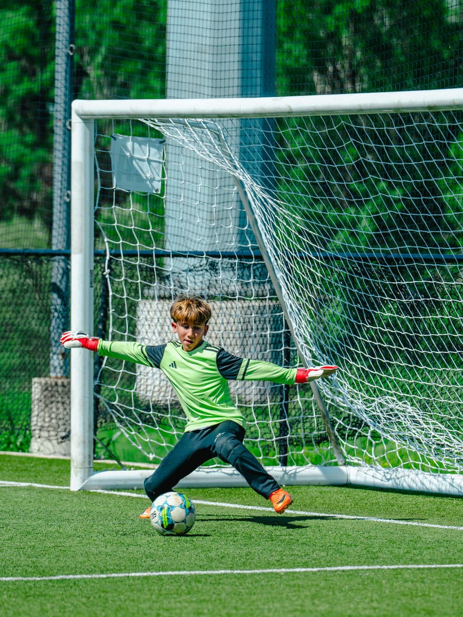 Apex United FC goalkeeper making a save in San Antonio